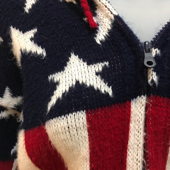 Red White Blue 🇱🇷 Sweater Jacket - Picture 3 of 7